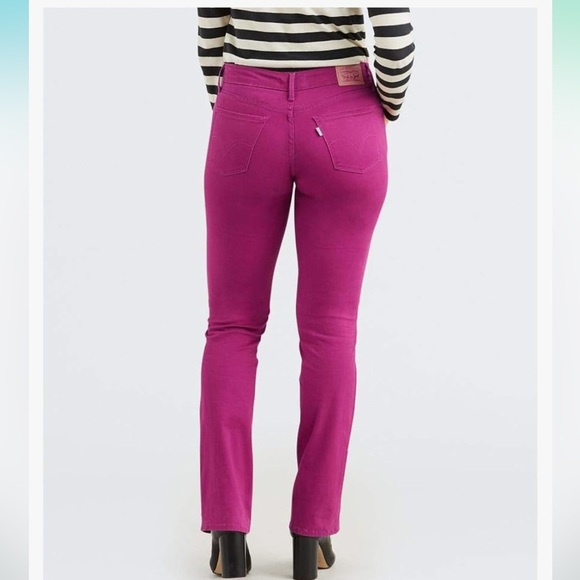 Levi's Pants - Levis purple/fuchsia high rise 505 straight pants